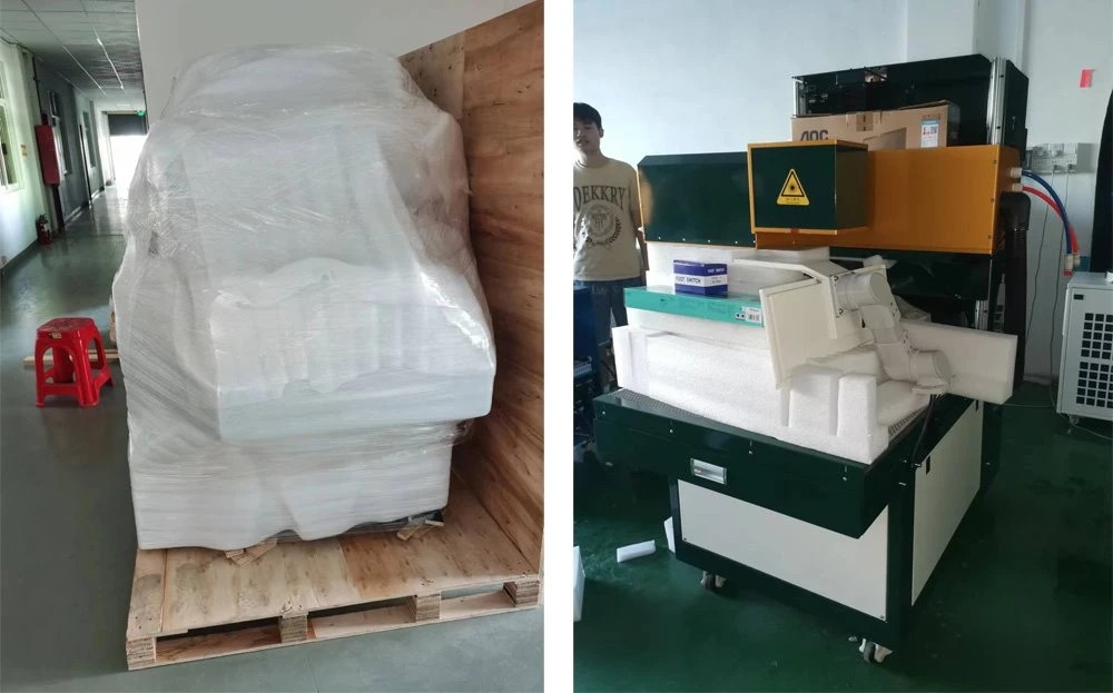 packaging of big laser machine