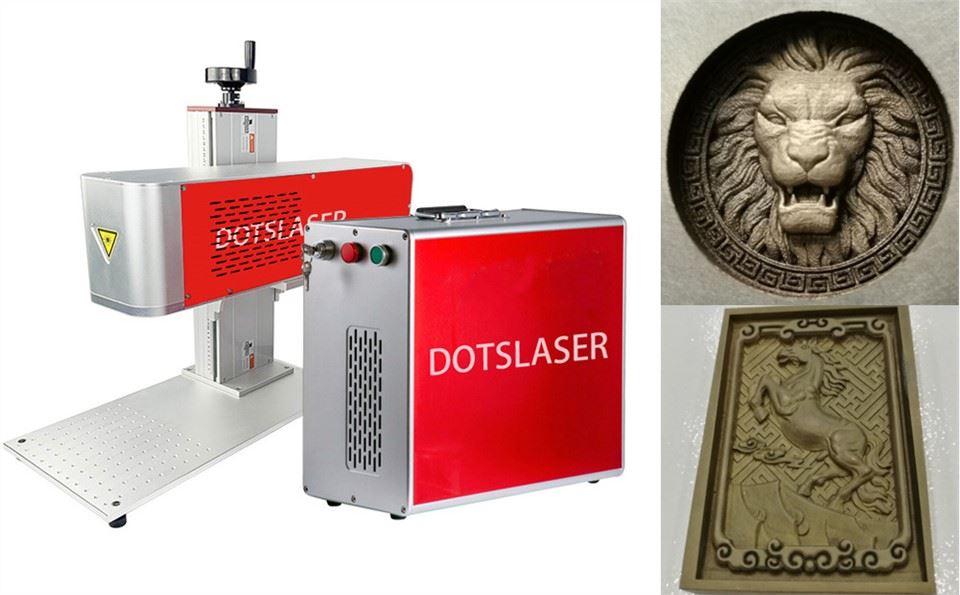 Marcador làser de superfície corbada 3D